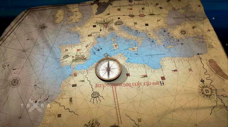 Landkarte mit Kompass – Bild: phoenix/​ZDF