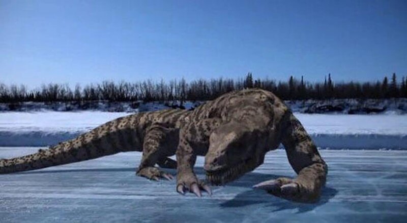 Bei Sprengungen in der Mine „Predator X“ wurde ein prähistorischer Dinosaurier wieder zum Leben erweckt. Der treibt nun sein Unwesen im Camp und tötet jeden, der sich ihm in den Weg stellt. – Bild: Reel Entertainment Bei Sprengungen in der Mine „Predator X“ wurde ein prähistorischer Dinosaurier wieder zum Leben erweckt. Der treibt nun sein Unwesen im Camp und tötet jeden, der sich ihm in den Weg stellt. – Bild: Reel Entertainment