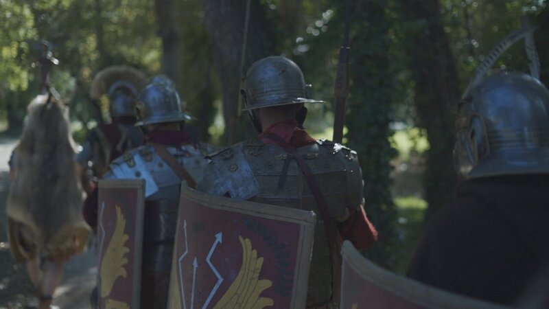 Römische Legionäre auf dem Marsch in eine Schlacht. Roms Armeen eroberten ein Weltreich. – Bild: ZDF und imagissime./imagissime Römische Legionäre auf dem Marsch in eine Schlacht. Roms Armeen eroberten ein Weltreich. – Bild: ZDF und imagissime./imagissime