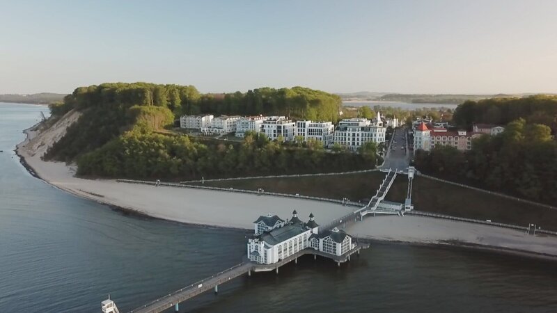 Seebrücke in Sellin auf Rügen – Bild: ZDF und Drohnenaufnahme ZDF Schwerin./​Drohnenaufnahme ZDF Schwerin