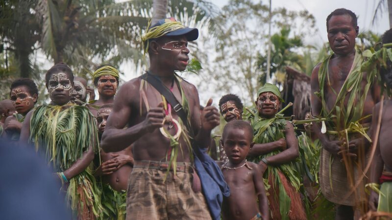 Die Bevölkerung Papua-Neuguineas trägt bis zu fünf Prozent Denisova-Gene in sich. – Bild: ZDF und Galaxie Presse Die Bevölkerung Papua-Neuguineas trägt bis zu fünf Prozent Denisova-Gene in sich. – Bild: ZDF und Galaxie Presse