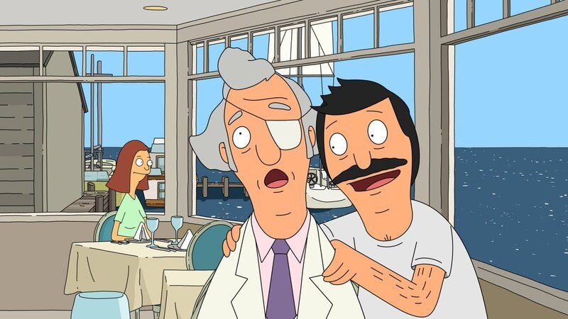 Bob (r.) ist durch die Aussicht auf einen neuen Burgerladen direkt am Strand hochmotiviert und versucht mit Felix, Mr. Fischoeder (l.) davon zu überzeugen, die Wonder Wharf zu verkaufen. Doch werden sie Erfolg haben? – Bild: 2013 Twentieth Century Fox Film Corporation. All rights reserved. Lizenzbild frei