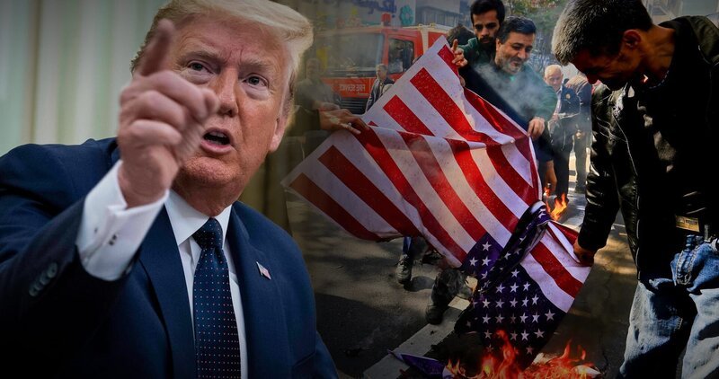 Im Mai 2018 kündigt Donald Trump das Atomabkommen mit Iran einseitig auf. Bis heute steht die Diplomatie damit still. – Bild: ZDF und Tobias Lenz, Autorenkombinat.