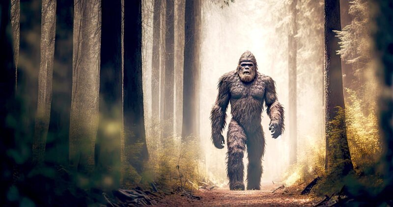 Bigfoot und Yeti, mysteriöse Kreaturen, die in unberührten Wäldern und auf eisigen Bergen leben. Zeugenberichte und Sichtungen halten die Legenden am Leben. Doch gibt es sie wirklich? – Bild: Tobias Lenz, Autorenkombinat