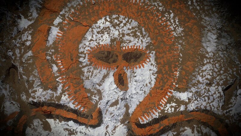 Zeichnung an der Wand (Alien) – Bild: HISTORY /​ A+E Networks