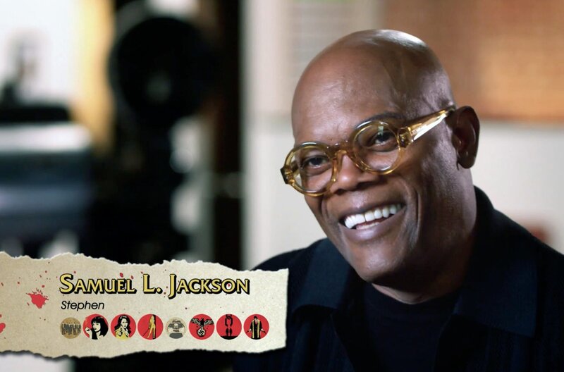 QT8: Quentin Tarantino - The First Eight – Bild: Koch Films /​ Der amerikanische Schauspieler Samuel L. Jackson spielte in vielen Filmen von Quentin Tarantino mit.