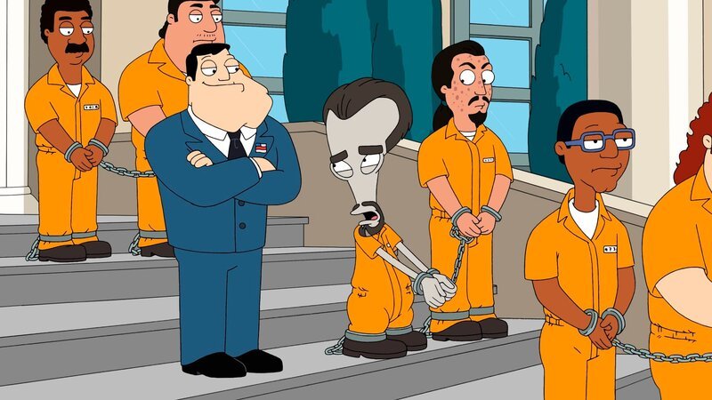 Stan (3.v.l.), Roger (m.) – Bild: ViacomCBS /​ FOX /​ FOX BROADCASTING /​ TTCFFC ALL RIGHTS RESERVED.