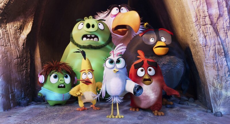 (L to R, front to back) Courtney (Awkwafina), Chuck (Josh Gad), Silver (Rachel Bloom), Red (Jason Sudeikis), Leonard (Bill Hader), Mighty Eagle (Peter Dinklage) and Bomb (Danny McBride) in Columbia Pictures and Rovio Animations’ ANGRY BIRDS 2. – Bild: 2019 Sony Pictures Animation Inc. All Rights Reserved. Lizenzbild frei (L to R, front to back) Courtney (Awkwafina), Chuck (Josh Gad), Silver (Rachel Bloom), Red (Jason Sudeikis), Leonard (Bill Hader), Mighty Eagle (Peter Dinklage) and Bomb (Danny McBride) in Columbia Pictures and Rovio Animations’ ANGRY BIRDS 2. – Bild: 2019 Sony Pictures Animation Inc. All Rights Reserved. Lizenzbild frei