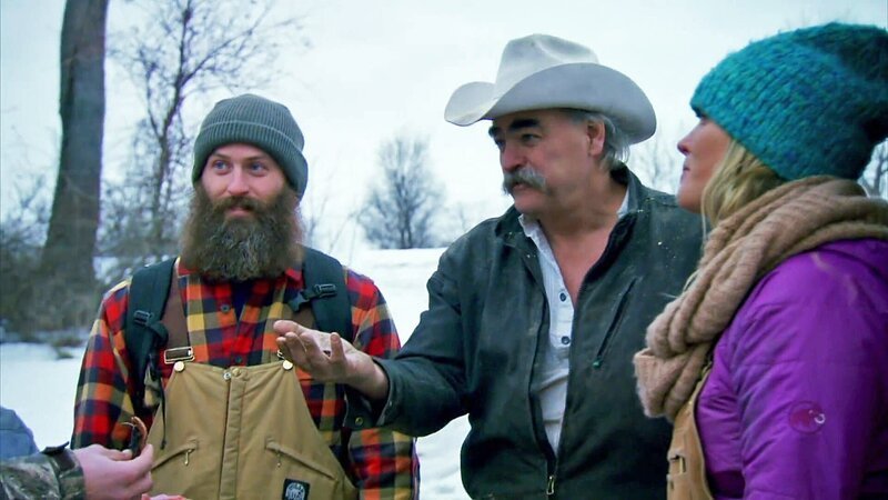 Matt Raney , Marty Raney and Misty Bilodeau at the Russell Family Homestead in Bedford, Pennsylvania. – Bild: 2019, Discovery, Inc. All Rights Reserved.