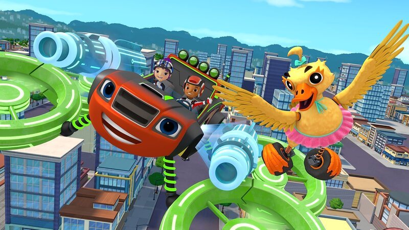 v.li.: Blaze, Gabby, AJ, Yucky Ducky – Bild: Paramount
