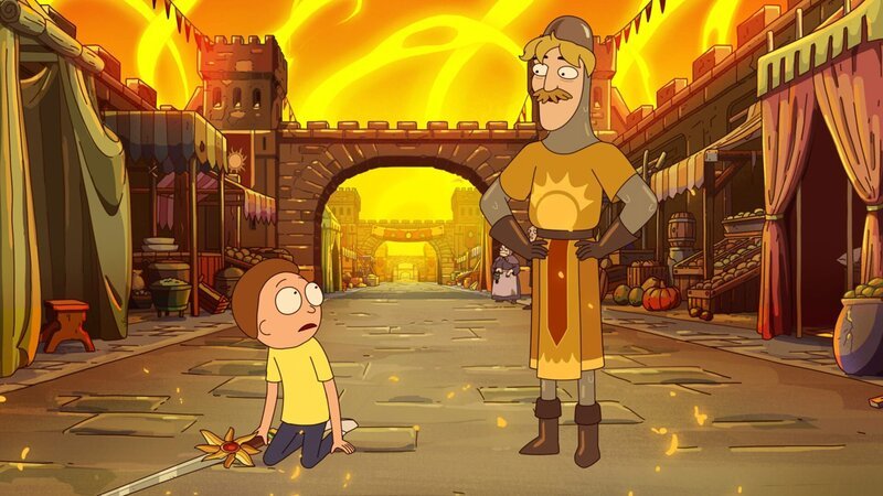 L-R: Morty and Knight of the Sun – Bild: The Cartoon Network Inc. All Rights Reserved.