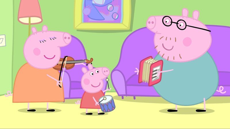 v.li.: Mummy Pig, Peppa Pig, Daddy Pig – Bild: Paramount