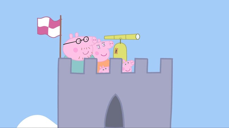 v.li.: Daddy Pig, Mummy Pig, George Pig, Peppa Pig – Bild: Paramount