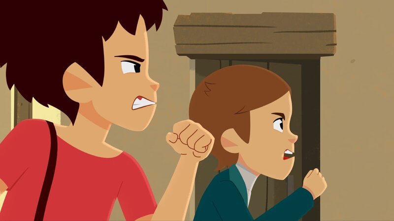 Sebastian (li.) und Amadeus (re.) sind kein gutes Team. – Bild: ZDF/​Gaumont Animation/​PP Animation III Inc.