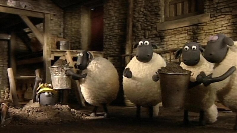 Da hilft nur ausbrechen, sonst können die Schafe vor dem Farmer und der Schere nicht entkommen. – Bild: WDR, Aardman Animation Ltd., BBC