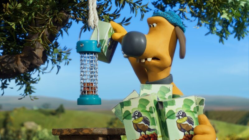 Immer sind die Nüsse weg. So schnell kann Bitzer den Vorrat im Vogelhäuschen gar nicht nachfüllen. – Bild: WDR/​BBC/​Animation Ltd.