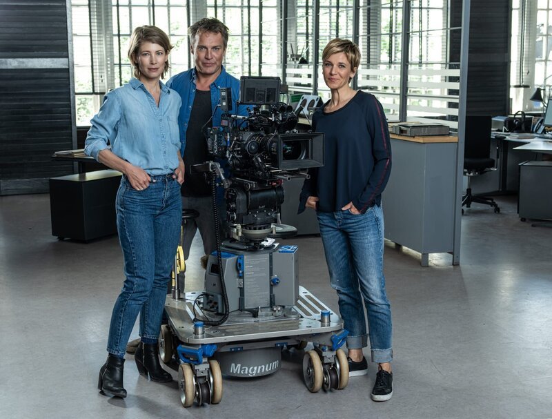 Das SOKO Köln-Team: SOKO-Chefin Helena Jung (Sonja Baum), Matti Wagner (Pierre Besson) und Vanessa Haas (Kerstin Landmann) – Bild: ZDF und Lars Laison.