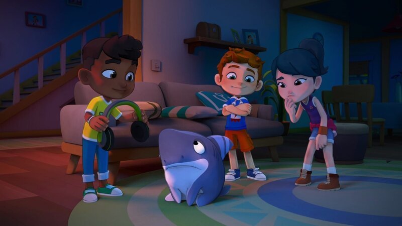 v.li.: Royce, Sharkdog, Max, Olivia – Bild: Paramount