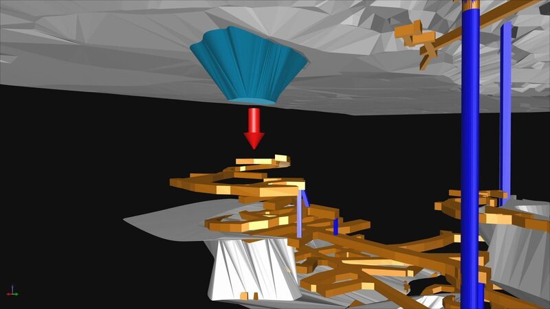 Lassing – ein Name, der aus der jüngeren österreichischen Geschichte nicht mehr wegzudenken ist. Zum heurigen 20. Jahrestag werden alle Hintergründe zu dieser Bergwerkskatastrophe, die sowohl Österreich als auch den heimischen Bergbau verändert hat, gezeigt. Die Bilder von der wundersamen Errettung des bereits totgeglaubten Bergmannes Georg Hainzl haben sich ebenso ins kollektive Bewusstsein eingegraben wie die Nachricht, dass der Suchtrupp von zehn Kumpels hoffnungslos verschüttet worden ist. Der steirische Regisseur Alfred Ninaus sowie Drehbuchautor und Co-Regisseur Fritz Aigner und Redakteur Rainer Springenschmid haben in monatelanger akribischer Arbeit alle Hintergründe zu diesem Unglück recherchiert. Im Bild: Querschnitt-Ansicht des Stollensytems von Lassing nach dem Unglück. – Bild: ORF Lassing – ein Name, der aus der jüngeren österreichischen Geschichte nicht mehr wegzudenken ist. Zum heurigen 20. Jahrestag werden alle Hintergründe zu dieser Bergwerkskatastrophe, die sowohl Österreich als auch den heimischen Bergbau verändert hat, gezeigt. Die Bilder von der wundersamen Errettung des bereits totgeglaubten Bergmannes Georg Hainzl haben sich ebenso ins kollektive Bewusstsein eingegraben wie die Nachricht, dass der Suchtrupp von zehn Kumpels hoffnungslos verschüttet worden ist. Der steirische Regisseur Alfred Ninaus sowie Drehbuchautor und Co-Regisseur Fritz Aigner und Redakteur Rainer Springenschmid haben in monatelanger akribischer Arbeit alle Hintergründe zu diesem Unglück recherchiert. Im Bild: Querschnitt-Ansicht des Stollensytems von Lassing nach dem Unglück. – Bild: ORF