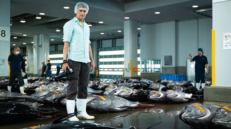 „Terra-X“-Moderator Uli Kunz auf dem Fischmarkt im japanischen Shiogama – versteigert wird hier der pazifische Blauflossenthunfisch, einer der teuersten Fische der Welt. – Bild: ZDF und Lennard Rossenfeld. „Terra-X“-Moderator Uli Kunz auf dem Fischmarkt im japanischen Shiogama – versteigert wird hier der pazifische Blauflossenthunfisch, einer der teuersten Fische der Welt. – Bild: ZDF und Lennard Rossenfeld.