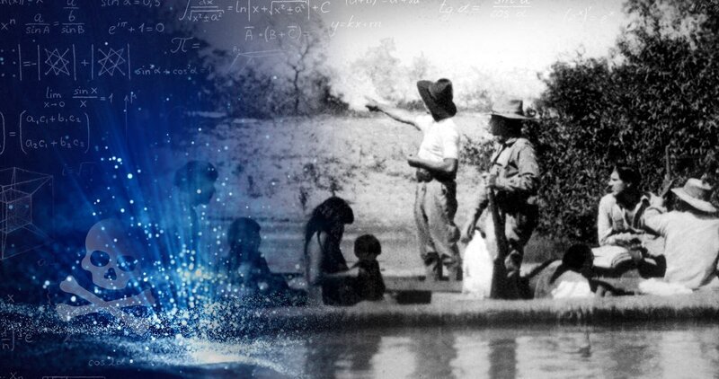 Percy Fawcett, sein Sohn und dessen bester Freund machen sich im Amazonas auf die Suche nach der versunkenen Stadt „Z“. Sie steht für eine vergangene Kultur – ähnlich wie die der Maya oder Inka. – Bild: ZDF und imago59998949./​imago59998949
