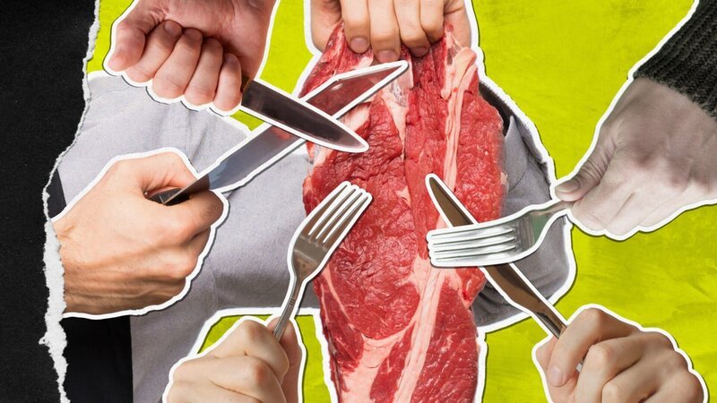 Beim Essen hört die Toleranz auf: Um unsere Ernährung ist ein Streit entbrannt – zwischen Fleischessern und Fleischgegnern. – Bild: ZDF und Jenny Kolbe