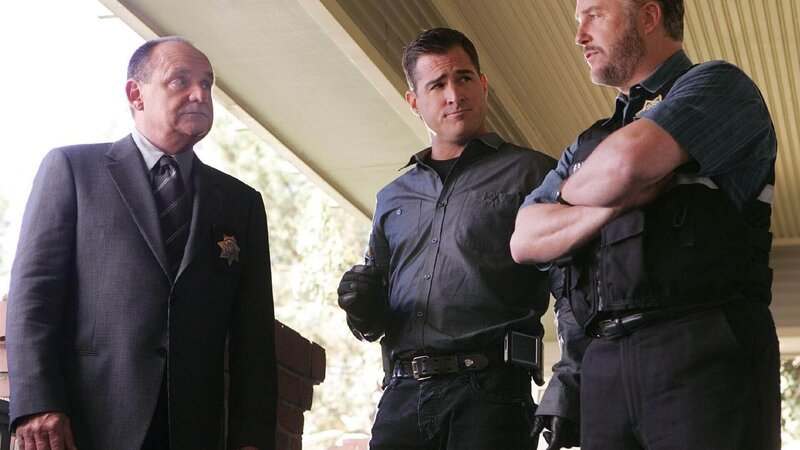 Zwei Frauen wurden ermordet. Capt. Brass (Paul Guilfoyle, li.), Nick Stokes (George Eads, Mi.) und Gil Grissom (William Petersen) beginnen mit den Ermittlungen. – Bild: RTL /​ CBS