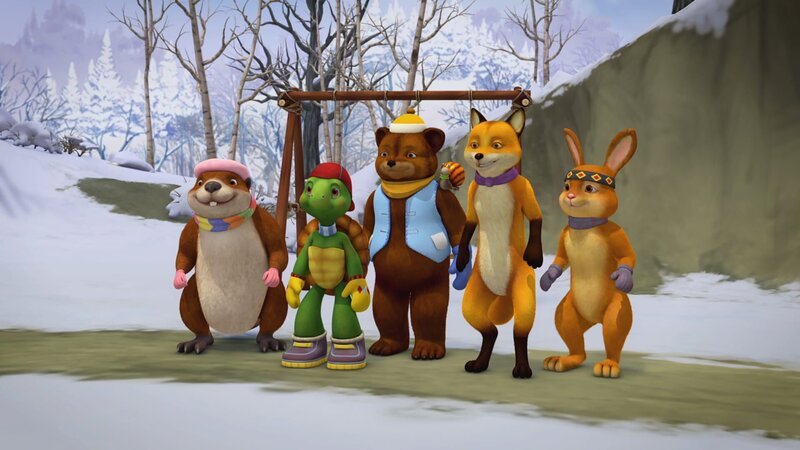 Für den neuen Feiertag haben die Freunde ein neues Spiel erfunden. – Bild: KiKA/​Nelvana Limited/​Infinite Frameworks Pte Ltd.