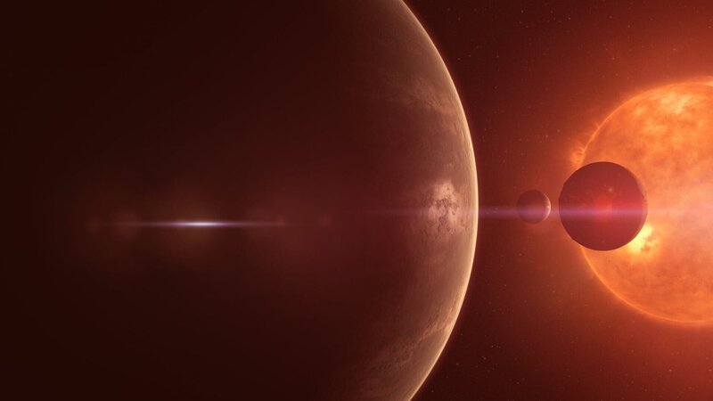 40 Lichtjahre von der Erde entfernt wurde ein Stern entdeckt, in dessen Umlaufbahn sich sieben Planeten befinden: Trappist-1. – Bild: Honorarfrei – nur für diese Sendung bei Nennung ZDF und Andrew Fleming.