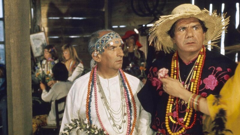 Gendarm Ludovic Cruchot (Louis De Funès, l.), Gendarm Jérôme Gerber (Michel Galabru) – Bild: TVNOW Gendarm Ludovic Cruchot (Louis De Funès, l.), Gendarm Jérôme Gerber (Michel Galabru) – Bild: TVNOW
