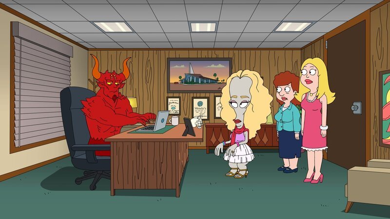 v.li.: Satan, Roger, Esther, Francine – Bild: Comedy Central