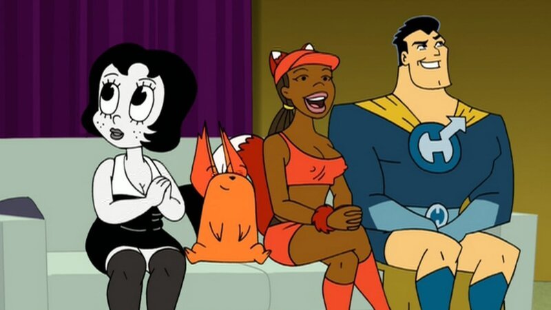 L-R: Toot Braunstein, Ling-Ling, Foxxy Love, Captain Leslie Hero – Bild: ViacomCBS