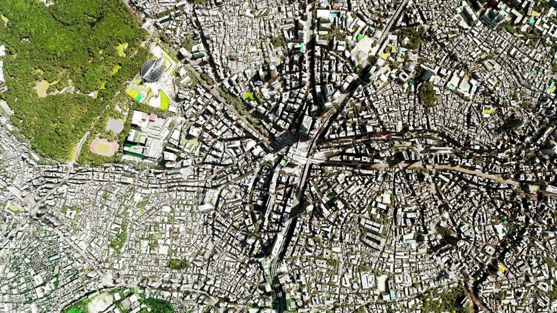 3D-Drohnen-Satelliten-Luftbild von Tokio Japan Innenstadtbereich – Bild: Vonkara1 /​ Getty Images /​ E+ /​ © THE HISTORY CHANNEL
