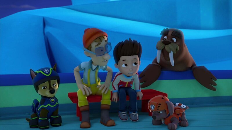 L-R: Chase, Cap’n Turbot, Ryder, Zuma, Wally – Bild: ViacomCBS L-R: Chase, Cap’n Turbot, Ryder, Zuma, Wally – Bild: ViacomCBS