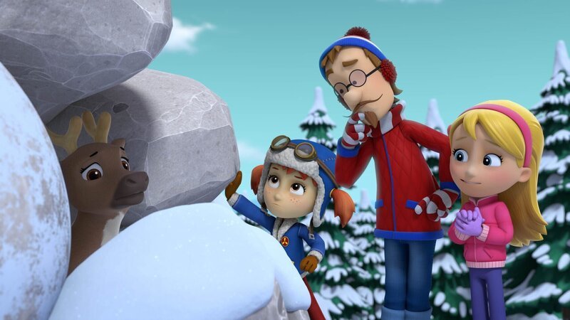 v.li: Karibu-Baby, Ace Sorensen, Francois Turbot, Katie – Bild: Paramount