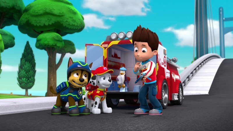 Vorne, l-r: Chase, Marshall, Ryder – Bild: ViacomCBS