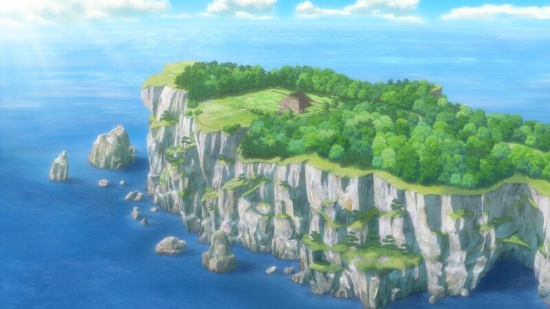 Ein Haus auf einer Insel – Bild: Sachiko Kashiwaba,KODANSHA/2021 The House of the Lost on the Cape Committee. Lizenzbild frei Ein Haus auf einer Insel – Bild: Sachiko Kashiwaba,KODANSHA/2021 The House of the Lost on the Cape Committee. Lizenzbild frei