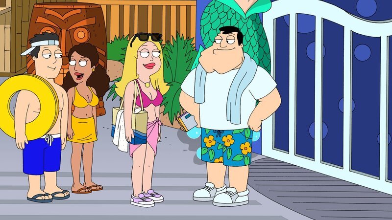 Francine (2.v.r.), Stan (r.) – Bild: ViacomCBS /​ FOX
