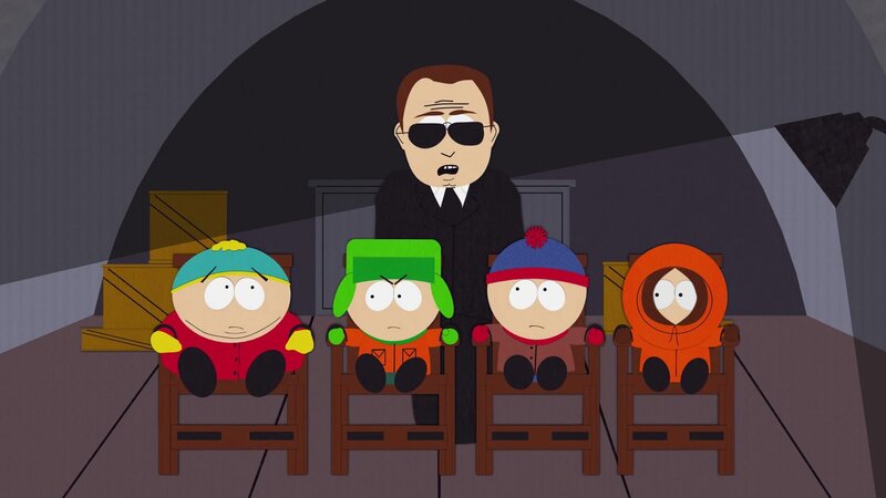 Vorne, l-r: Eric, Kyle, Stan, Kenny – Bild: ViacomCBS