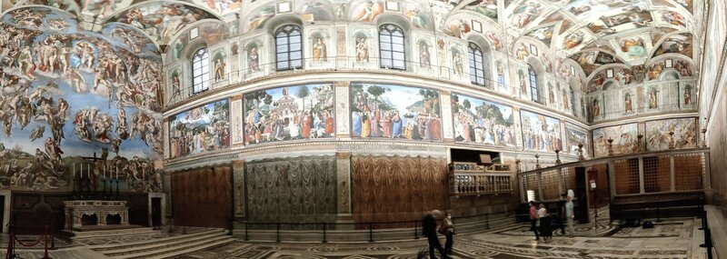 In jahrelanger harter Arbeit erschuf Michelangelo die weltber¸hmten Fresken der Sixtinischen Kapelle in Rom. – Bild: Tamira Coldeway /​ ZDF und Tamira Coldeway /​ zdf /​ © THE HISTORY CHANNEL /​ ZDF und Tamira Coldeway.