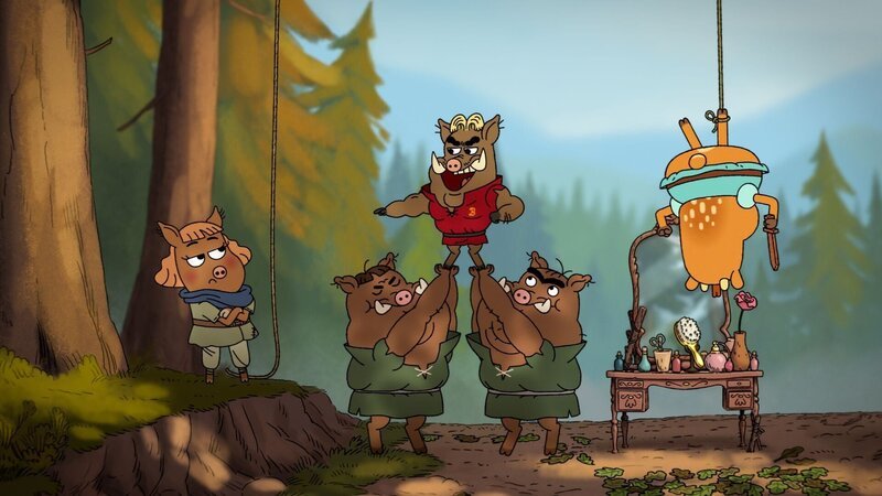 Jezabel (l.), Boaris von Tusk (oben, m.), Prince Ivandoe (r.) – Bild: Cartoon Network Studios