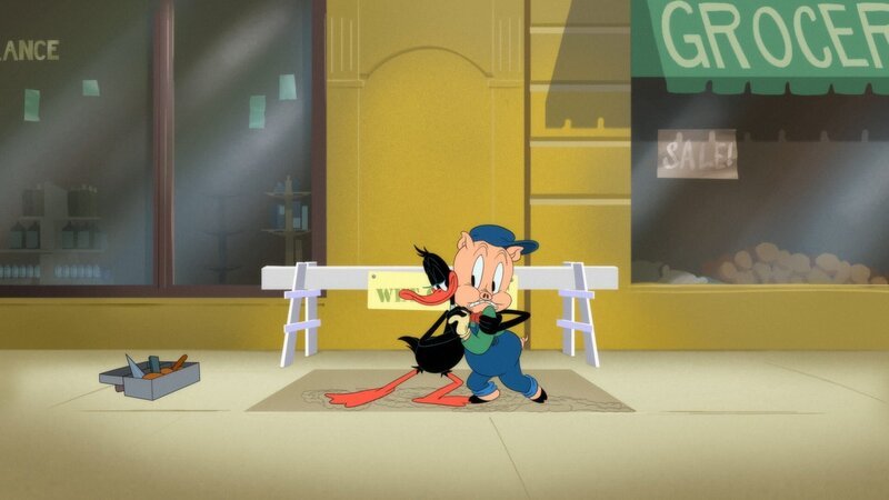 v.li.: Daffy Duck, Porky Pig – Bild: Warner Bros. Entertainment Inc. LOONEY TUNES and all related characters and elements are trademarks of and © Warner Bros. Entertainment Inc. All Rights Reserved