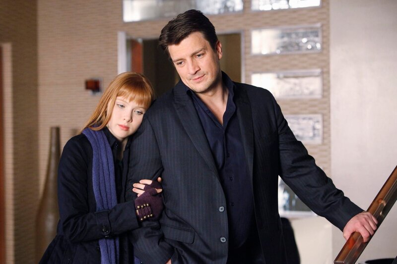 L-R: Alexis Castle (Molly C. Quinn), Richard Castle (Nathan Fillion) – Bild: American Broadcasting Companies, Inc. /​ UNIVERSAL CHANNEL