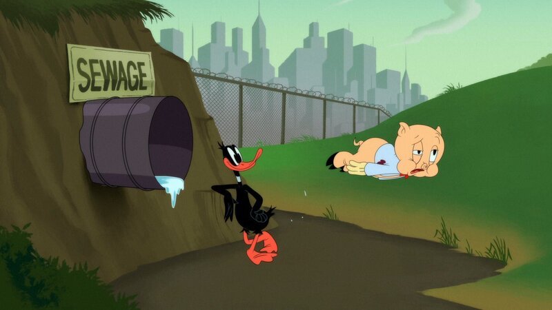 v.li.: Daffy Duck, Porky Pig – Bild: Warner Bros. Entertainment Inc. LOONEY TUNES and all related characters and elements are trademarks of and © Warner Bros. Entertainment Inc. All Rights Reserved