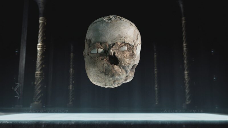 Beim Jericho-Schädel handelt es sich um einen 9500 Jahre alten Tonkopf, der vor 70 Jahren in einer der ältesten Städte der Welt entdeckt wurde. – Bild: N24 Doku
