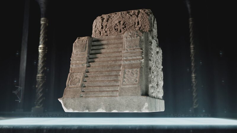 Der Teocalli-Monolith wurde aus vulkanischem Gestein geschlagen. – Bild: N24 Doku