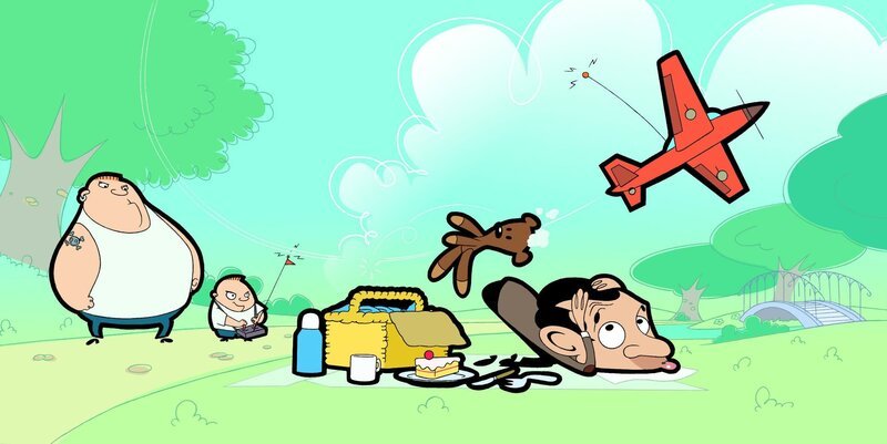 v.li.: Bruiser Sr., Bruiser Jr., Mr. Bean – Bild: Mr Bean TM and Tiger Aspect Productions Ltd