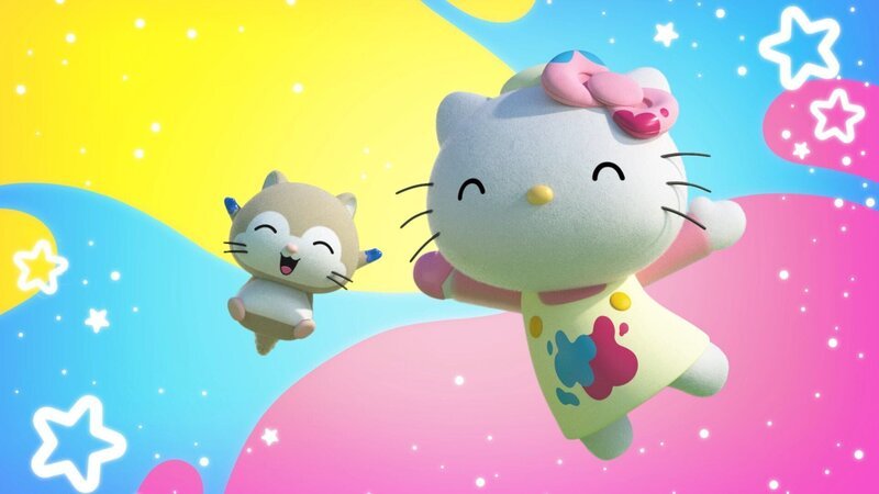 Es ist Freundschaftstag und Kitty (re.) hat vorgeschlagen, dass sich alle Freunde gegenseitig ein Freundschaftsgeschenk basteln. – Bild: Der Freundschaftstag /​ © 2022 SANRIO CO. LTD.