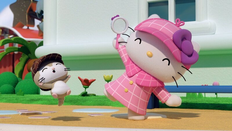 Kitty kommt mit Magie in Kontakt. – Bild: Der verschwundene Magier /​ © 2022 SANRIO CO. LTD.