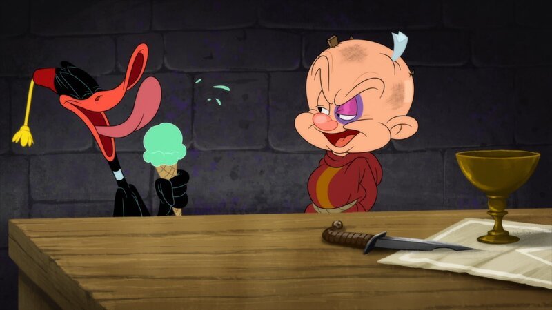 v.li.: Daffy Duck, Elmer Fudd – Bild: Warner Bros. Entertainment Inc. LOONEY TUNES and all related characters and elements are trademarks of and © Warner Bros. Entertainment Inc. All Rights Reserved